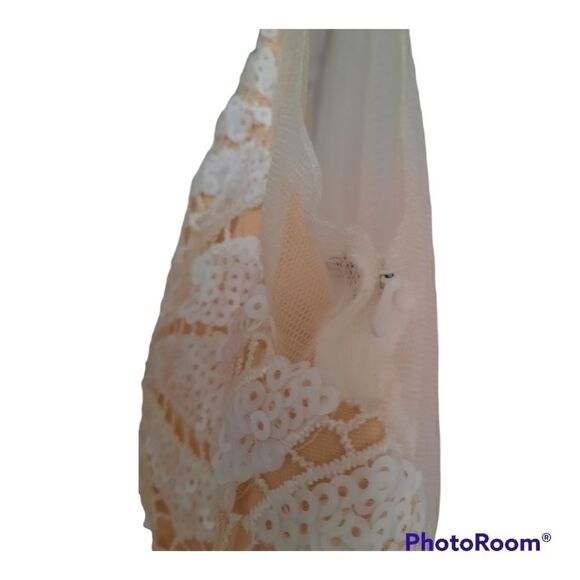 PartyTime Formal White Sequin Dress - Picture 3 of 7